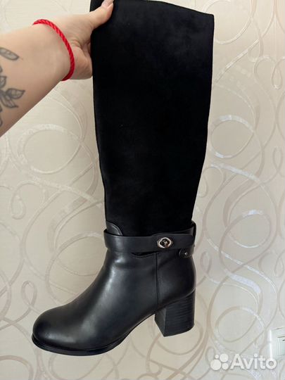 Сапоги женские натуральная кожа