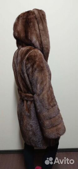 Шуба норковая с капюшоном 42 44