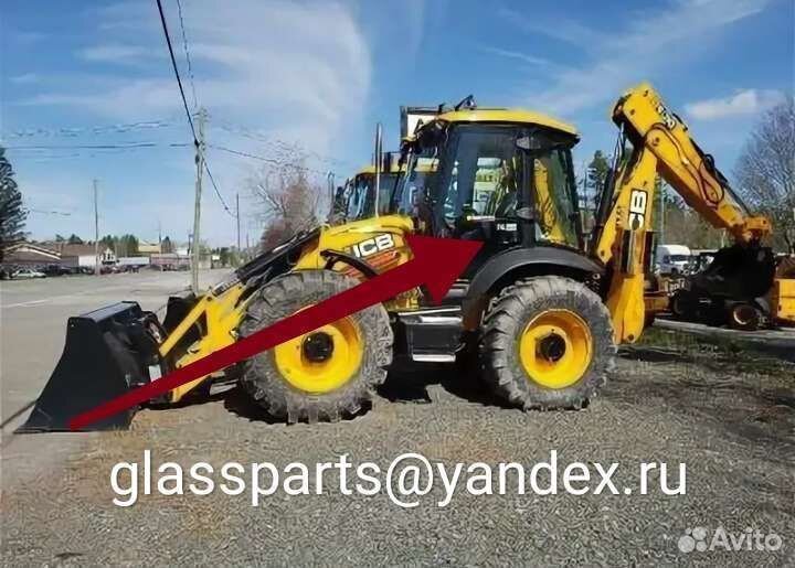 Jcb 3cx-4cx стекло дверное правое 827/80144