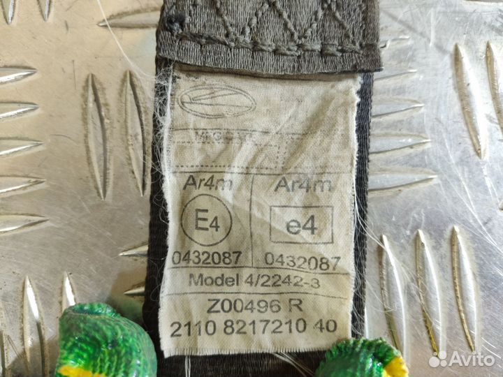 Ремень безопасности задний правый Vaz 2110