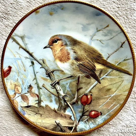 Davenport Птицы красивые тарелочки фарфор