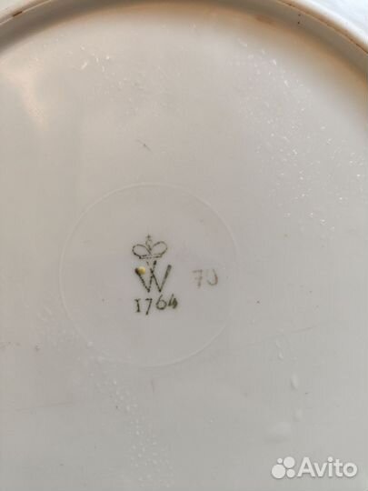Тарелка 1764г, старинная
