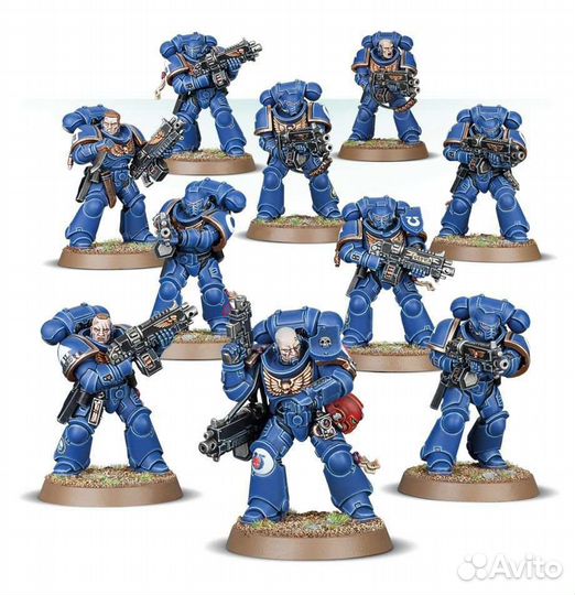 Primaris Intercessor squad. Warhammer 40000