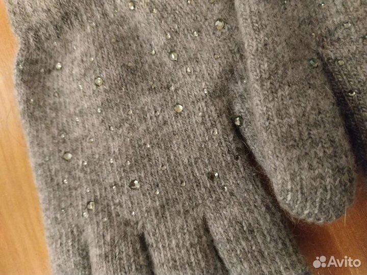 Перчатки женские новые мех кролика