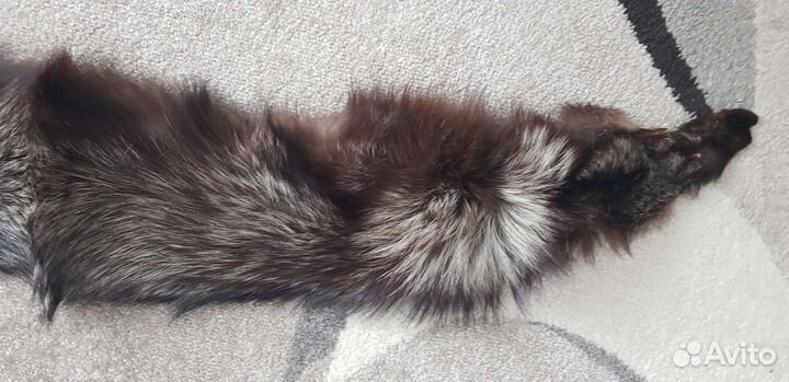 Воротник из меха чернобурки