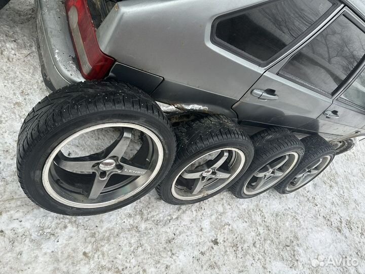 Литые диски R17 4x100 на зимней резине