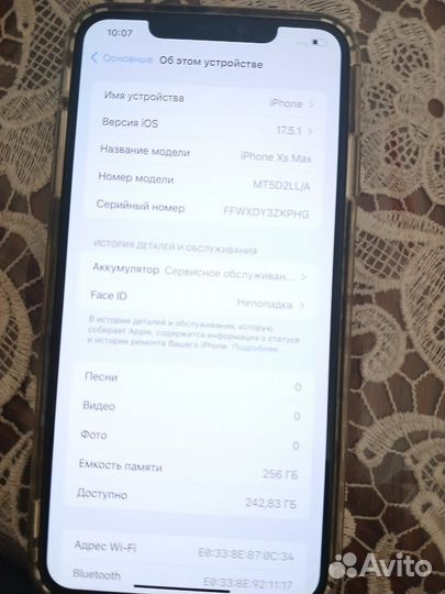 iPhone Xs Max, 256 ГБ