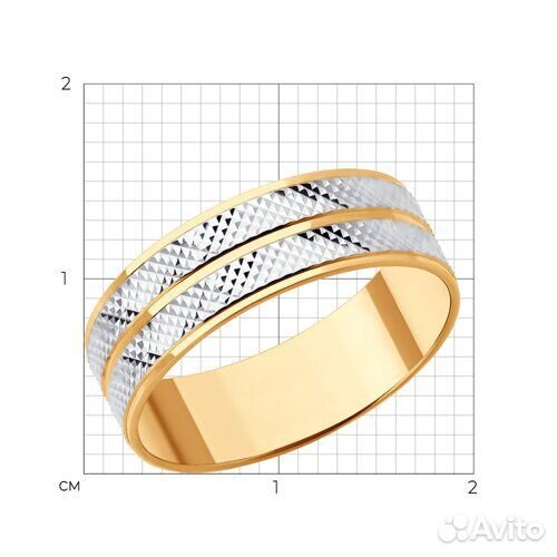 Кольцо sokolov из золота, 110265, р.17,5