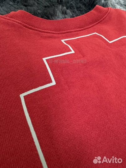 Свитшот Cavempt красный погружной оверсайз