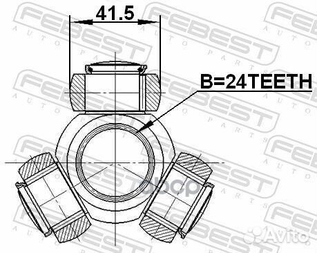 Трипоид 24X41.5 toyota highlander 97- 2116TC718