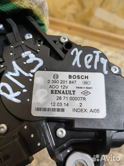 Моторчик Дворник Задний Рено Меган 3 хетчбек