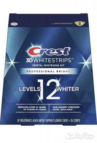 Отбеливающие полоски для зубов Crest 3DWhitestrips