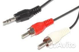 Кабель аудио Jack 3.5мм - 2 RCA и 3 RCA. новый
