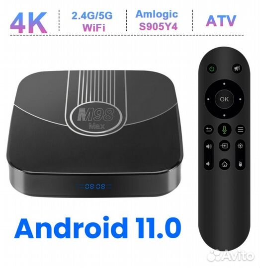 AndroidTVbox Transspeed M98max, (4-32),AndroidTV11