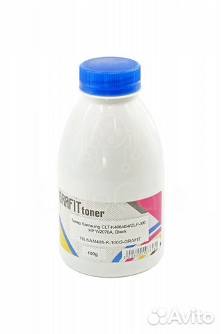 Тонер Samsung CLT-K406/404/CLP-300, HP W2070A, Bla