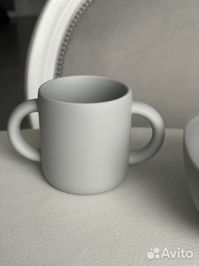 Силиконовая посуда стаканчик тарелка