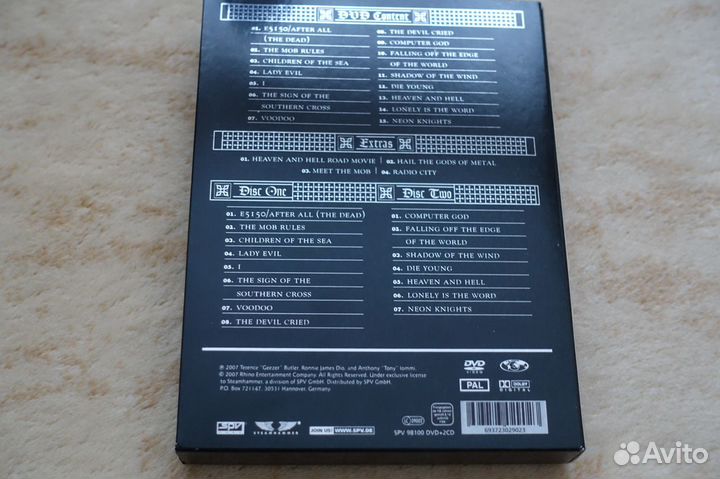 Heaven & Hell Live. Radio City Music Hall DVD+2CD