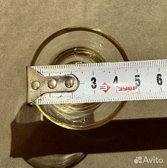 Посуда стеклянная с позолотой СССР