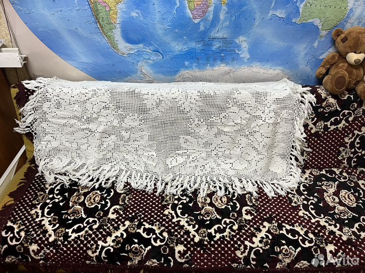 Скатерть кружевная старинная