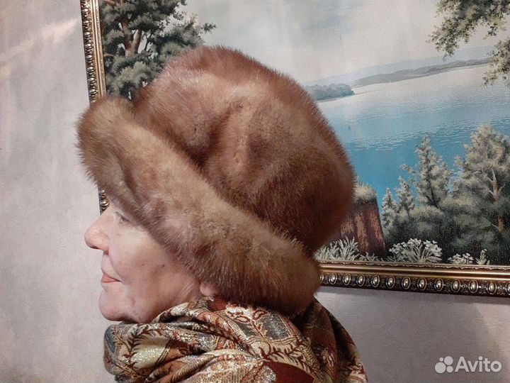 Шапка норковая женская