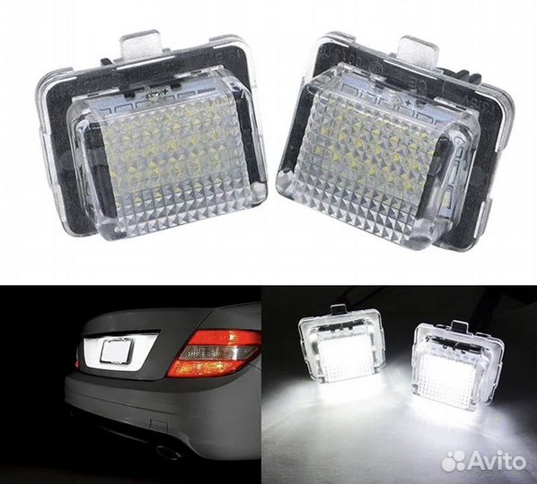 Подсветка номера Mercedes Benz