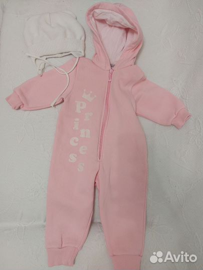 Детские вещи пакетом 9-12, 74-80 комбинезон лонг