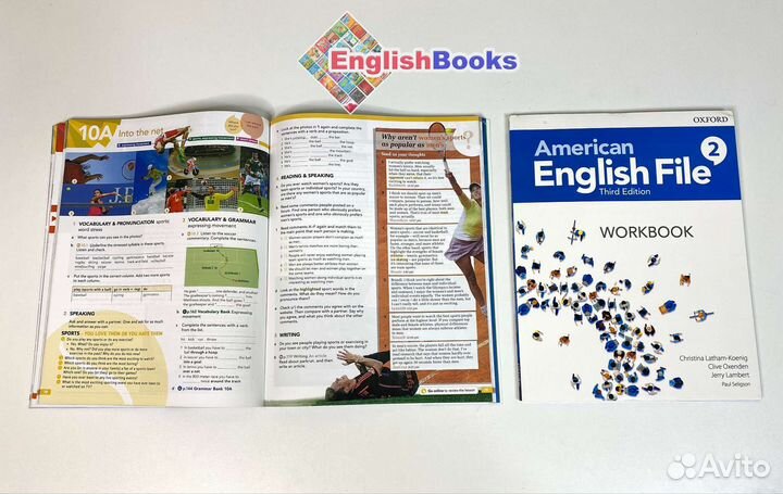 American English file 2, комплект (SB,WB,CD)