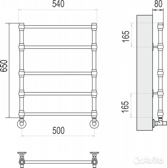 Полотенцесушитель Прованс водяной