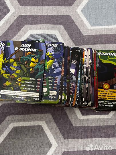 Карточки черепашки ниндзя