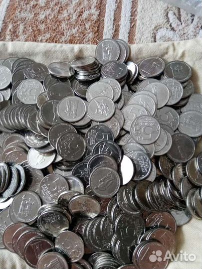 5 рублей 2014. 75-летие Победы в ВОВ, 150шт