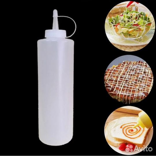 Емкость для соуса 375 мл. d55 мм. h215 мм. с крышк