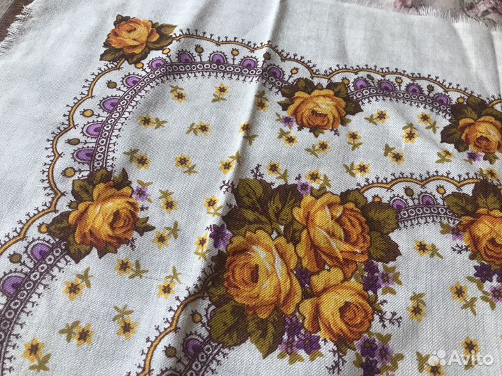 Платок шерстяной 72х72 Павловский Посад