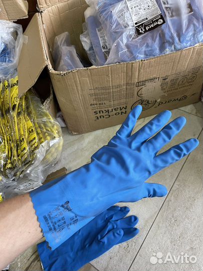 Перчатки хозяйственные многоразовые особопрочные