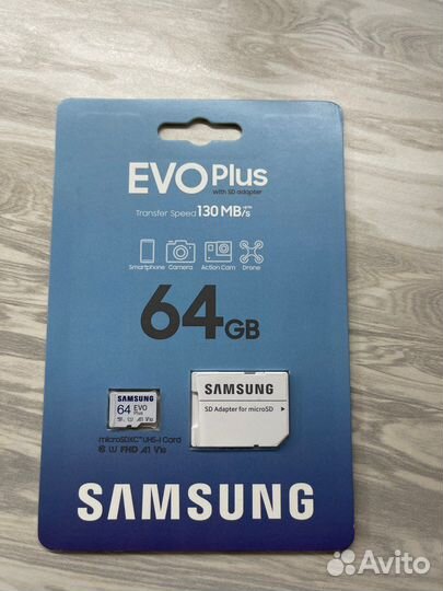 Samsung EVO Plus 64GB microsdxc Class 10