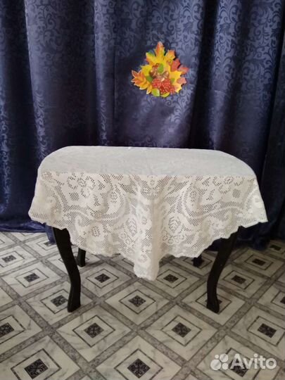 Скатерть круглая вязаная