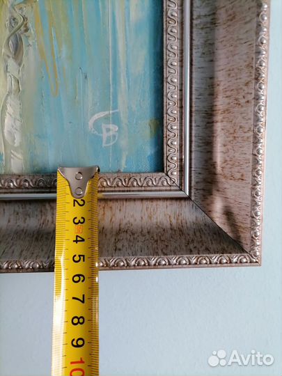 Картина маслом на холсте с подписью художника