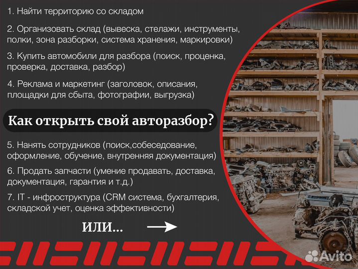 Готовый бизнес по продаже запчастей