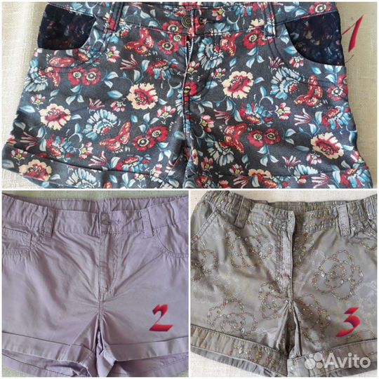 Шорты на девочку 10-14 лет