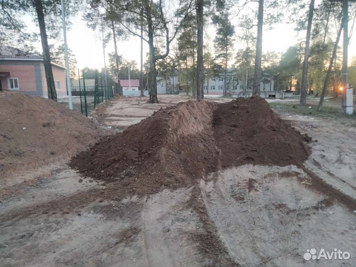 Щебень, песок, грунт