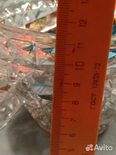 Вазочка с крышкой хрусталь СССР