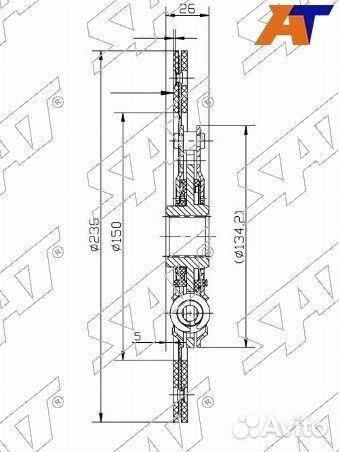Диск сцепления toyota dyna