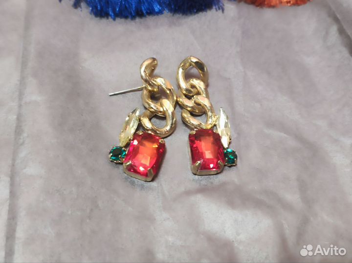 Серьги женские набор из 3-х комплектов