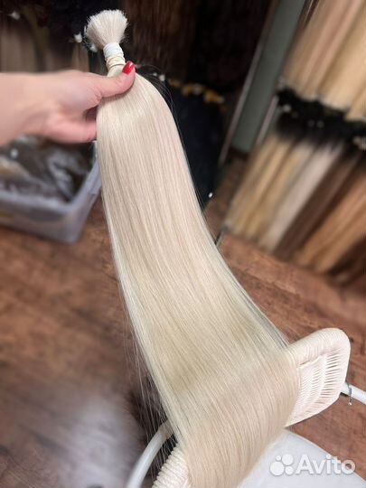 Волосы для Наращивания Блонд 60см “Lux Premium”
