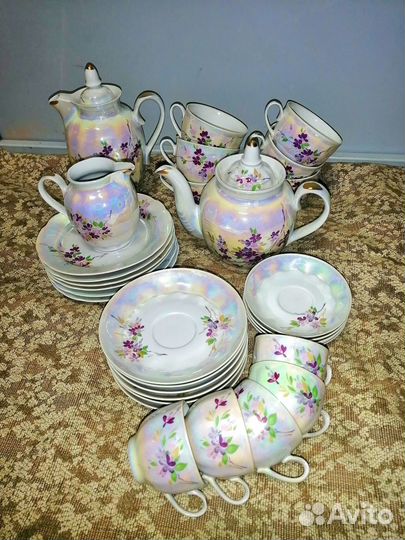 Сервиз, наборы чашек, тарелки, креманки