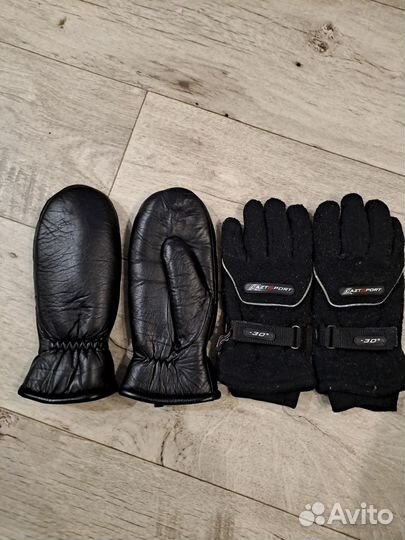 Теплые варежки и перчатки