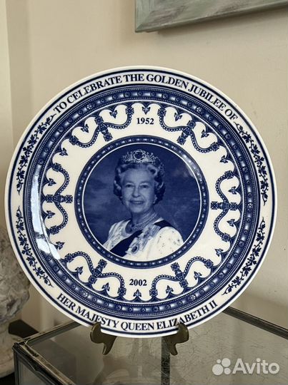 Wedgwood тарелка 22.5 см королевская семья Англии