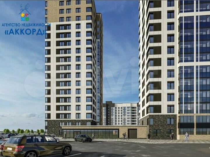 2-к. квартира, 55,1 м², 4/17 эт.