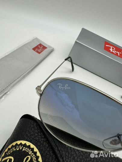 Очки ray ban aviator зеркальные