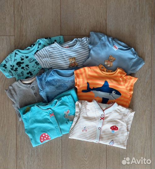 Пакет фирменных вещей от 0 до3 месяцев Next,George