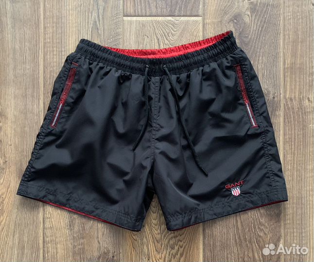 Шорты-плавки мужские Гант (черные)